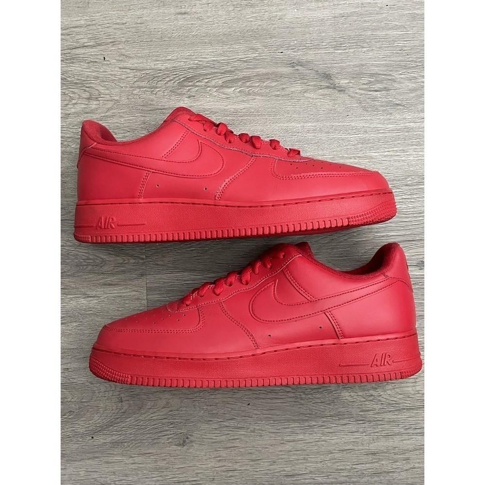 Size 12- Nike Air Force 1 Low Triple Red CW6999-600 - Picture 2 of 8